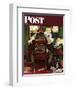 "It's Income Tax Time Again!" Saturday Evening Post Cover, March 17,1945-Norman Rockwell-Framed Premium Giclee Print