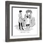 "It's like texting, but for dead people." - New Yorker Cartoon-Emily Flake-Framed Premium Giclee Print