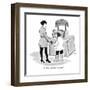 "It's like texting, but for dead people." - New Yorker Cartoon-Emily Flake-Framed Premium Giclee Print