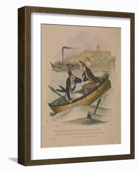 It's Most Hinfamous to Let These Here Steamers Out on a Sunday..., 1834-Henry Heath-Framed Giclee Print