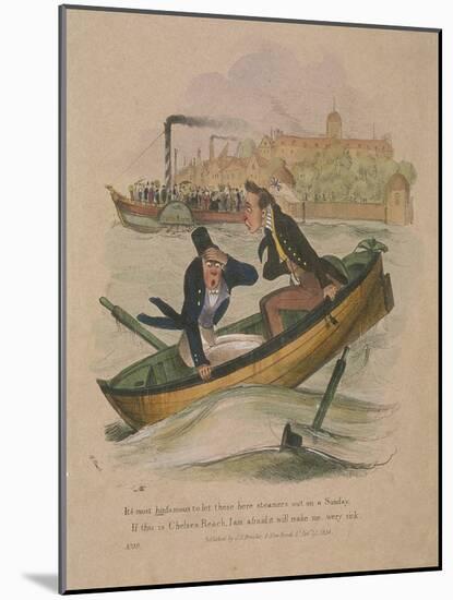 It's Most Hinfamous to Let These Here Steamers Out on a Sunday..., 1834-Henry Heath-Mounted Giclee Print