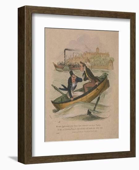 It's Most Hinfamous to Let These Here Steamers Out on a Sunday..., 1834-Henry Heath-Framed Giclee Print