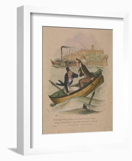 It's Most Hinfamous to Let These Here Steamers Out on a Sunday..., 1834-Henry Heath-Framed Giclee Print