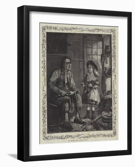 It's Never Too Late to Mend-T. Taylor-Framed Giclee Print