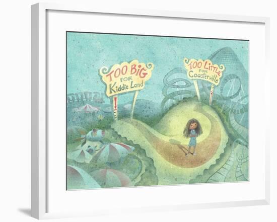 It's Not So Amusing in the Middle-April Hartmann-Framed Giclee Print