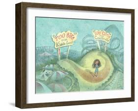 It's Not So Amusing in the Middle-April Hartmann-Framed Giclee Print