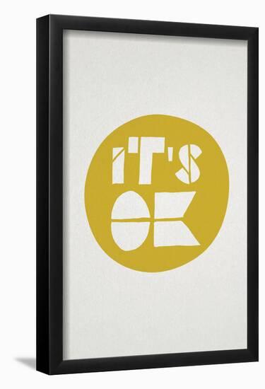 It'S Ok Affirmation Dot-null-Framed Poster