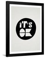 It'S Ok Affirmation Dot-null-Framed Poster