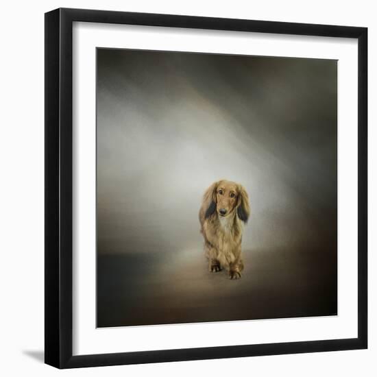 It's Showtime Baby Red Dachshund Dog-Jai Johnson-Framed Giclee Print