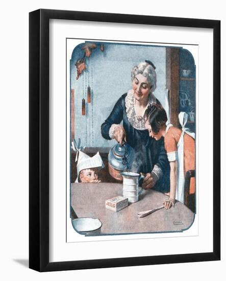 ’It’s So Simple’-Norman Rockwell-Framed Giclee Print