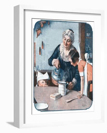 ’It’s So Simple’-Norman Rockwell-Framed Giclee Print