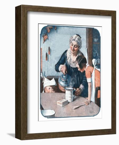 ’It’s So Simple’-Norman Rockwell-Framed Giclee Print