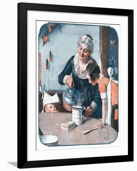 ’It’s So Simple’-Norman Rockwell-Framed Giclee Print