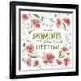 It's the Small Moments on White-Heather Rosas-Framed Art Print