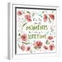 It's the Small Moments on White-Heather Rosas-Framed Art Print