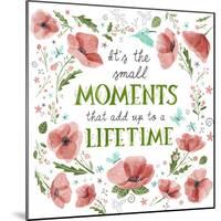 It's the Small Moments on White-Heather Rosas-Mounted Art Print