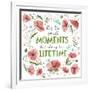 It's the Small Moments on White-Heather Rosas-Framed Art Print