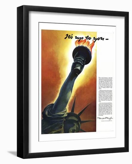 It's Up to You Douglas Ad-null-Framed Art Print