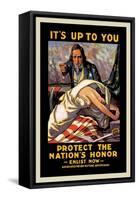 It's Up to You to Protect the Nation's Honor-Schneck-Framed Stretched Canvas