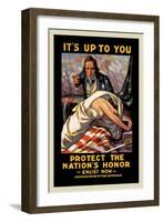 It's Up to You to Protect the Nation's Honor-Schneck-Framed Art Print