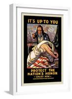 It's Up to You to Protect the Nation's Honor-Schneck-Framed Art Print