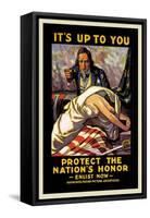 It's Up to You to Protect the Nation's Honor-Schneck-Framed Stretched Canvas