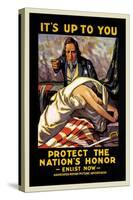 It's Up to You to Protect the Nation's Honor-Schneck-Stretched Canvas