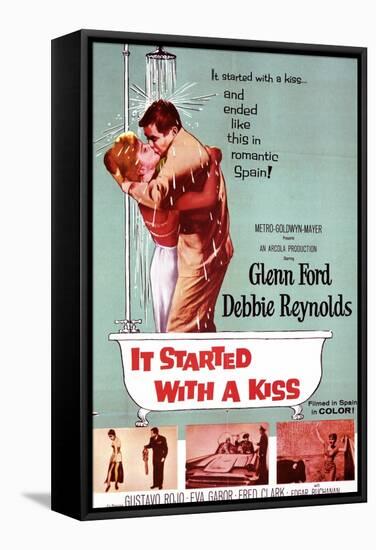 It Started with a Kiss, Debbie Reynolds, Glenn Ford, 1959-null-Framed Stretched Canvas
