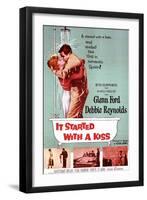 It Started with a Kiss, Debbie Reynolds, Glenn Ford, 1959-null-Framed Art Print