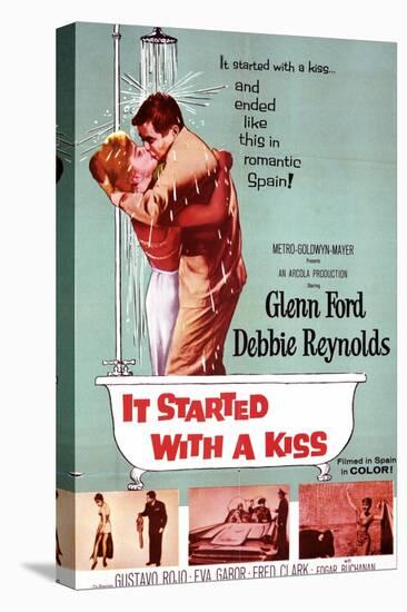 It Started with a Kiss, Debbie Reynolds, Glenn Ford, 1959-null-Stretched Canvas