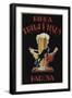 Itala Pilsen Bier-null-Framed Giclee Print