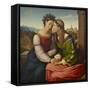 Italia and Germania (Sulamith and Mar), 1828-Johann Friedrich Overbeck-Framed Stretched Canvas