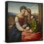 Italia and Germania (Sulamith and Mar), 1828-Johann Friedrich Overbeck-Framed Stretched Canvas