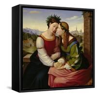 Italia and Germania-Friedrich Overbeck-Framed Stretched Canvas
