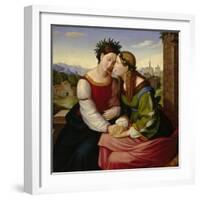 Italia and Germania-Friedrich Overbeck-Framed Giclee Print