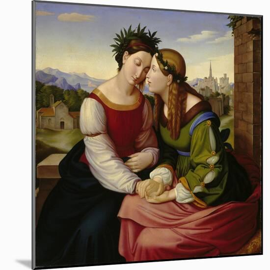 Italia and Germania-Friedrich Overbeck-Mounted Giclee Print