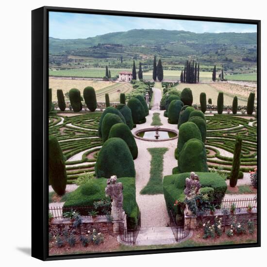 Italia Gardens No. 12-Alan Blaustein-Framed Stretched Canvas