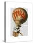 Italia Hot Air Balloon-Fab Funky-Stretched Canvas