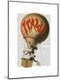 Italia Hot Air Balloon-Fab Funky-Mounted Art Print