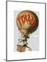 Italia Hot Air Balloon-Fab Funky-Mounted Art Print