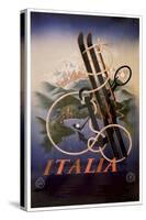 Italia Skis Anchor Mountains-null-Stretched Canvas