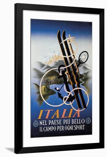 Italia Sport-AM. Cassandre-Framed Art Print