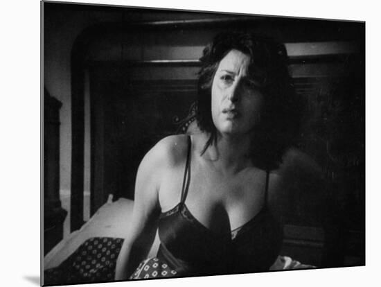 Italian Actress Anna Magnani Appearing in the Movie "Bellissima"-Alfred Eisenstaedt-Mounted Premium Photographic Print