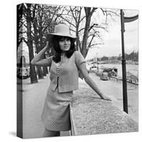 Italian Actress Maria Grazia Bucella in Pairs, 17 March 1967-null-Stretched Canvas