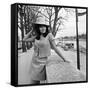 Italian Actress Maria Grazia Bucella in Pairs, 17 March 1967-null-Framed Stretched Canvas