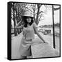 Italian Actress Maria Grazia Bucella in Pairs, 17 March 1967-null-Framed Stretched Canvas