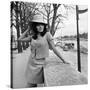 Italian Actress Maria Grazia Bucella in Pairs, 17 March 1967-null-Stretched Canvas