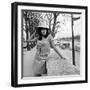 Italian Actress Maria Grazia Bucella in Pairs, 17 March 1967-null-Framed Photo