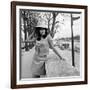 Italian Actress Maria Grazia Bucella in Pairs, 17 March 1967-null-Framed Photo