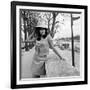 Italian Actress Maria Grazia Bucella in Pairs, 17 March 1967-null-Framed Photo